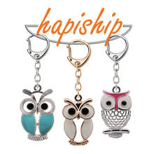 Hapiship Top New Women/Men's Fashion Handmade Owl Key Chains Key Rings Alloy Charms Gifts YSDY213 2024 - buy cheap