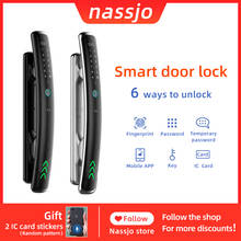 Nassjo Biometric Fingerprint Lock Security Intelligent Electronic Lock With Password RFID Unlock Keyless Lock For Home Office 2024 - buy cheap