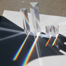 Prisma de vidro óptico do arco-íris 30x30x60mm triângulo de ensino prismas luz colorida tiro efeito de arco-íris fotografia 2024 - compre barato