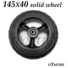 Rueda de 145x40, neumático sólido de 5,5 pulgadas con cubo de plástico para Mini patinete eléctrico 2024 - compra barato