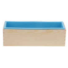 Rectangular Soap Silicone Loaf Mold With Wood Box For Soap Making Supplies, 1200ml 2024 - buy cheap