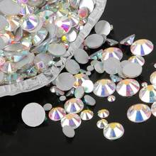 Glitter Flatback Crystal AB Non Hot Fix Rhinestones Glass Strass Hotfix Iron On Rhinestones For Fabric Garment Nail Art Stone 2024 - buy cheap