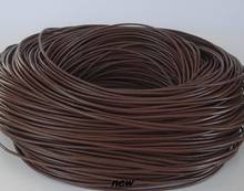 Precio más bajo 1mm 100 metros joyería de color mezclado negro marrón blanco café real cuerdas de cuero genuino cuerda 2024 - compra barato