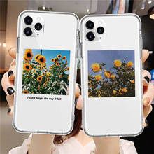 Flower Sunflower Rose Soft TPU Coque Phone Case For iPhone 11 Pro XS Max XR X 7 8 6 6S Plus SE 2020 Case Silicon Clear Cover 2024 - buy cheap