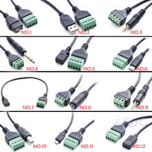 USB 2,0 «мама» B Micro usb mini usb Type-C «папа» к 5-контактному «мама» винтовой Соединитель с защитной клеммой кабель адаптера 1 фут 2024 - купить недорого