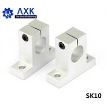 8pcs/lot SK10 10mm linear bearing rail shaft support XYZ Table CNC Router SH10A 2024 - buy cheap