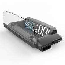 BUNDWIN OBD автомобиля зеркало HUD Дисплей электроники HUD Дисплей цифровой Скорость проектор через Скорость Предупреждение GPS Скорость ometer 2024 - купить недорого