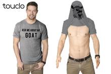 Mens Ask Me About My Goat T Shirt Flip Funny Farm Animal Cool Novelty Graphic 2024 - buy cheap