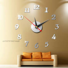 New Wall Clock Quartz Living Room Diy Clocks Modern Design Watch Horloge Murale Acrylic Mirror 3d Stickers 2024 - buy cheap