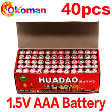 40pcs 1.5 V AAA battery Carbon dry pilas aaa 1.5V Battery R03 R3C For Camera Calculator Alarm Clock Remote Control UM4 2024 - buy cheap