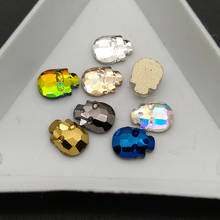 Diamantes de imitación con forma de calavera para decoración de uñas, 1440 unids/bolsa, para decoración de uñas de Halloween 2024 - compra barato