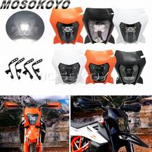 For 690 SMCR Dual Sport Motocross 20W 45W Hi/Lo Beam LED Visor Headlight Enduro for EXC XC-W EXC-F Six Days 250/300/350/450/500 2024 - buy cheap