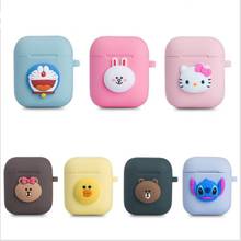 Cute Soft Wireless Earphone Case For Apple AirPods 2 Silicone Charging Earphone Case For Airpods Protective Cover Accessories 2024 - buy cheap