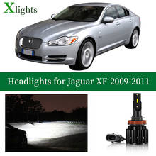 Lâmpada Xlights Para Jaguar XF 2009 2010 2011 Farol LED baixo alto feixe Canbus Sem erro Lâmpada do farol Auto carro LED Acessórios de luz 12V 24V 6000K 2024 - compre barato