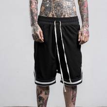 Men summer quick-drying loose shorts plus size comfort breathable basketball sweatpants strapwork workout running sports shorts 2024 - buy cheap