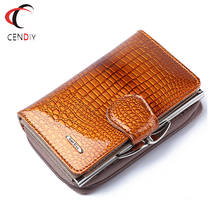Genuine Leather Wallets Women Fashion Patchwork Wallet Female Small Short Coin Purse Pockets Female Clutch Card Holder Money Bag 2024 - buy cheap