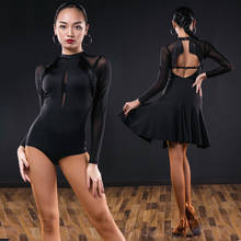 Latin dance dress latin shoes top ballroom dance costume for girls samba dance dress shoes tassel latin skirt latin bodysuit top 2024 - buy cheap