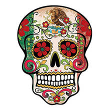 Car Stickers Decor Motorcycle Decals MEXICAN SUGAR SKULL Decorative Accessories Creative Sunscreen Waterproof PVC,14cm*10cm 2024 - buy cheap