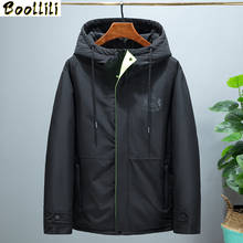 Boollili Down Jacket Men Korean Hooded Winter Coat Men White Goose Down Puffer Jacket Men Warm Doudoune Homme 2024 - buy cheap