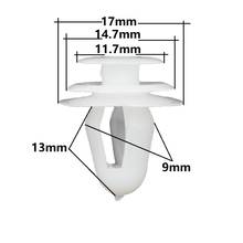 White Door Trim Panel Clip Fasteners 67771-02030 For Toyota Plastic Retainers Rivets 2024 - buy cheap