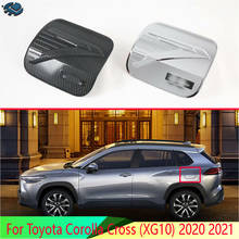 Tapa de depósito de combustible cromada para Toyota Corolla Cross (XG10) 2020 2021 ABS, embellecedor de estilo de coche, protector de tapa de combustible y aceite 2024 - compra barato