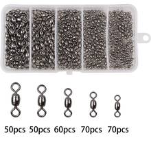 300pcs Fishing Crane Barrel Swivel Kit Fishing Hook Connector Saltwater and Freshwater 2020 Winter Fishing Tackle 2024 - buy cheap