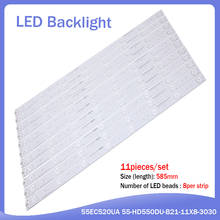New 1set=11 PCS8 LEDs 585mm LED backlight strip for Hisense LED55EC520UA 55-HD550DU-B21-11X8-3030c-v0 1150644 2024 - buy cheap