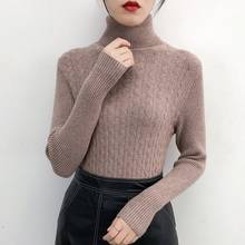 Suéter para mujer, Jersey corto y delgado, Con parte inferior tejida, versión coreana, Otoño e Invierno 2024 - compra barato