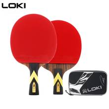 LOKI-raqueta de tenis de mesa 6 Star, raqueta de ébano de hoja de carbono, raqueta de Ping Pong de ataque rápido, arco 2024 - compra barato