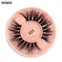 SOQOZ Eyelashes 3D Mink Lashes Natural Cruelty Free Mink Eyelashes Handmade Eye Lashes False Eyelashes Transparent Round Box 2024 - buy cheap