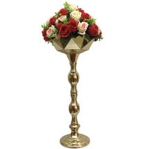 10PCS Unique Vase Delicate Road Lead Wedding Table Flower Vases Party Centerpiece Pillar Pot For Christmas Home Decoration 2024 - buy cheap