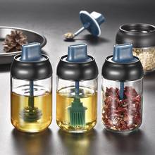 Kitchen Glass Spice Jars With Lid Spoon Sealed Seasoning Bottle Salt Oil Pepper Shakers Set Integrated Seasoning Storage Jar 2024 - buy cheap