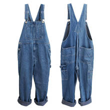 Loose Overalls Bib Men Jeans Huge Straight Denim Jumpsuits Wide Leg Cargo Pants Hip Hop Trousers Plus Large Size 28 - 50 2024 - buy cheap