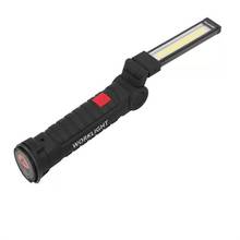 Portable USB Folding Outdoor Bright COB+LED Rechargeable Cordless Emergency Work Light Torch Flashlight Handy Inspection Lamp 2024 - buy cheap
