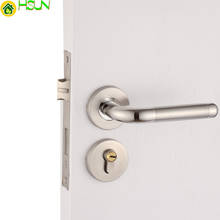 304 stainless steel Interior doors Solid wood door Bedroom door lock TOILET Three piece suit Split lock Double door lock 2024 - buy cheap