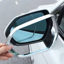 2Pcs Car Chrome Rearview Mirror Rain Eyebrow Covers Trim For Toyota Camry 2018-2020 2024 - buy cheap