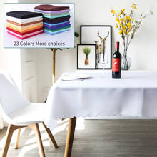 White Rectangle Table Cloth oversized Polyester Tablecloth for Wedding Party Birthday Banquet Decor Home Dining Table Cover 2024 - buy cheap