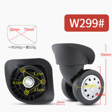 80T trolley case luggage wheel accessories universal wheel mute repair luggage travel luggage universal repair part  replacement 2024 - buy cheap