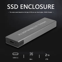 Usb tipo c m.2 ssd caixa de cerco externo nvme pcie sata m/b disco rígido chave caso móvel 2024 - compre barato