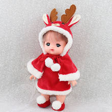 Adorable Baby Girl Doll Clothes Christmas Outfits for MellChan Doll 9-11inch Newborn Baby Girl Doll Dress-up Costume Full Set 2024 - buy cheap