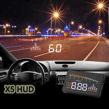 X5 Car HUD OBD II Head-Up Display Overspeed Warning System Projector Windshield Auto Electronic Voltage Alarm 2024 - buy cheap