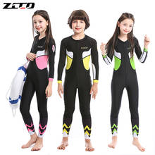 ZCCO Surfing Rash Guards boys Girls Snorkeling Long sleeve thin Wetsuit kids Full Body Skin Diving Suit Anti-Jellyfish swimwear 2024 - buy cheap