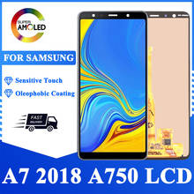 Super Amoled для Samsung Galaxy A750 A750FN SM-A750F ЖК-дисплей с сенсорным экраном дигитайзер в сборе для Samsung A7 2018 LCD 2024 - купить недорого