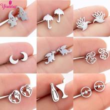 Fashion Luxury Stainless Steel Earrings Goth Punk Women Christmas Gifts Korean Jewelry Earrings 2020 Trend Jewelry Piercing kpop 2024 - buy cheap