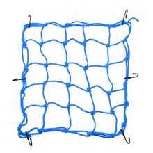 6 Hooks Motorbike Motorcycle Cargo Hold Down Net Blue 40*40cm 2024 - buy cheap