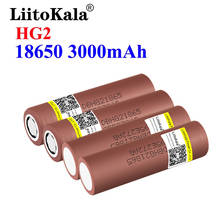 Liitokala bateria original hg2 18650 3000mah, 8 peças, bateria 18650hg2 3.6v de descarga, 30a, bateria dedicada 2024 - compre barato