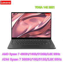 Lenovo-notebook yoga 14s 2021 amd ryzen 7, 14 polegadas, tela cheia, leve, r7, 4800h/5800h, 2.8k, 90hz, frequência de atualização 2024 - compre barato