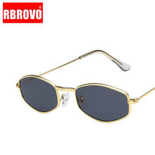 RBROVO 2021 Small Frame Vintage Sunglasses Women Glasses Lady Luxury Retro Metal Sun Glasses Vintage Mirror UV400 Oculos De Sol 2024 - buy cheap