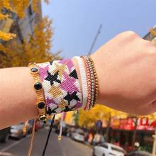 ZHONGVI-pulsera de estrella Miyuki para Mujer, joyería de circonita, brazalete ajustable a la Moda, hecho a mano, regalos para Mujer 2024 - compra barato