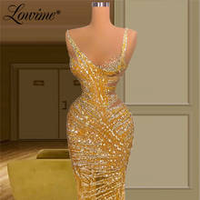 Lowime-vestido de baile feminino, 2021 cristais, cor ouro e diamante, para festa à noite 2024 - compre barato